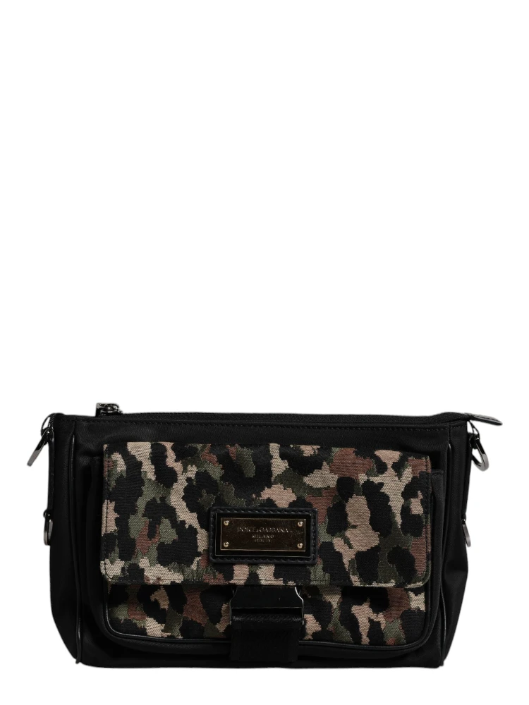 Multicolor Leopard Jacquard Crossbody Bag alternative