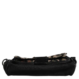 Multicolor Leopard Jacquard Crossbody Bag