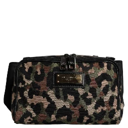 Multicolor Leopard DG Logo Belt Waist Fanny Pack Bag