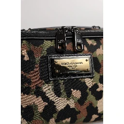 Multicolor Leopard DG Logo Belt Waist Fanny Pack Bag