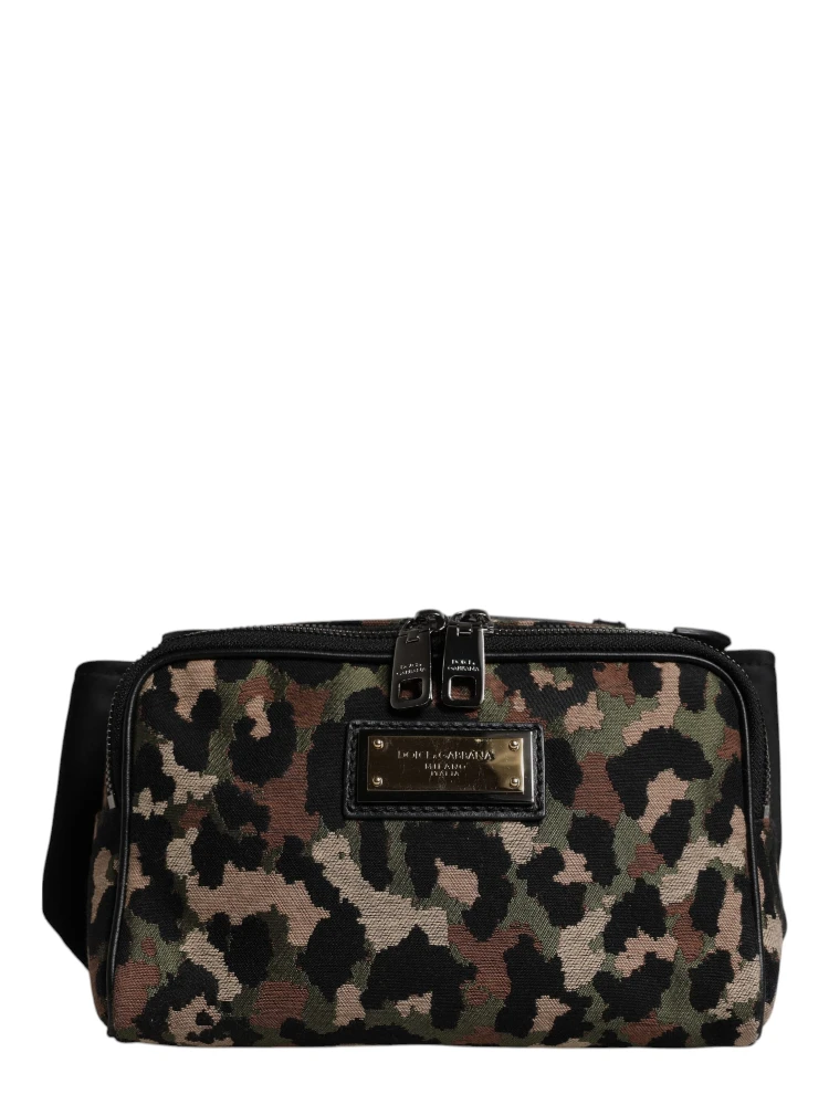 Multicolor Leopard DG Logo Belt Waist Fanny Pack Bag alternative