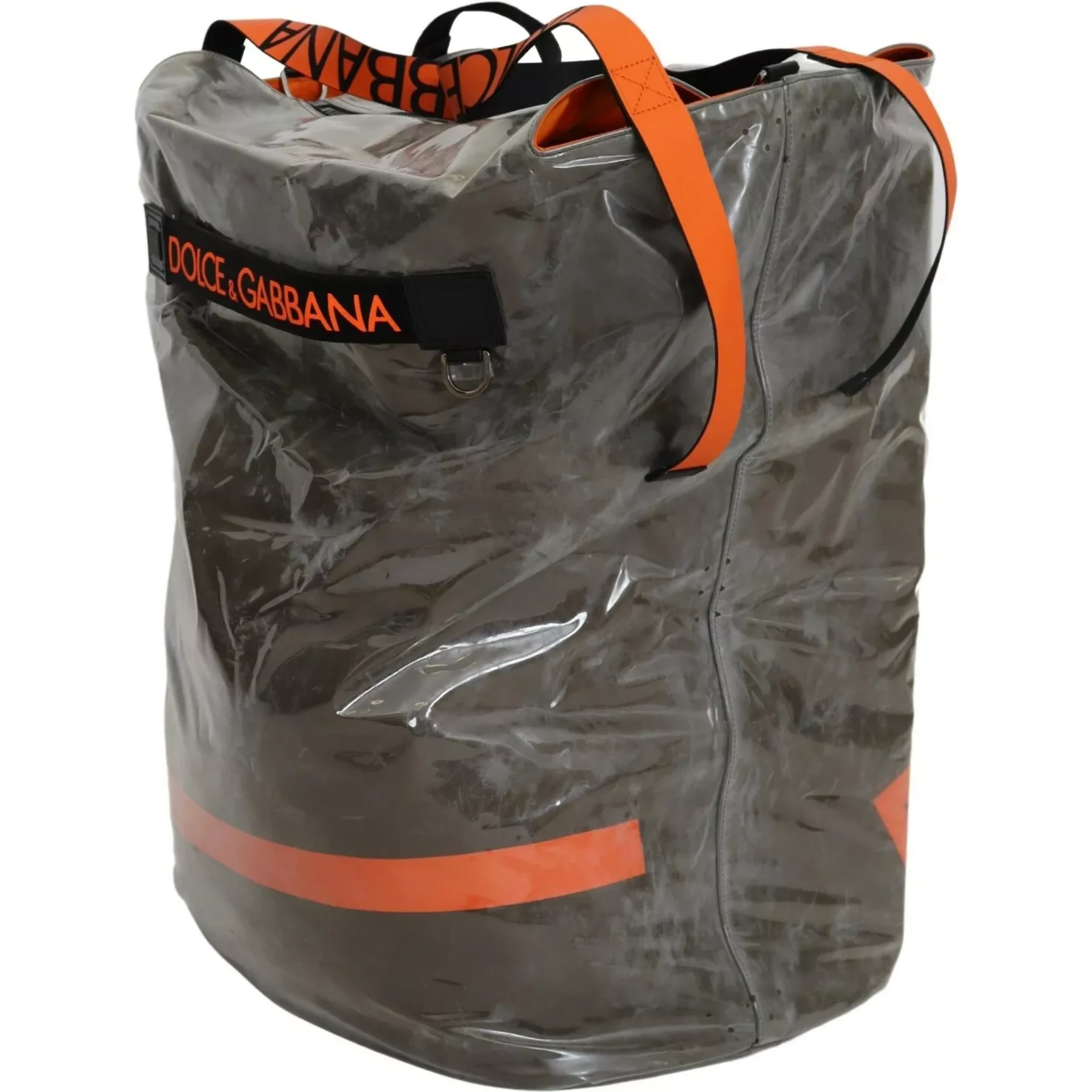 Green Fashion Expression Oversized Plastic Tote Bag