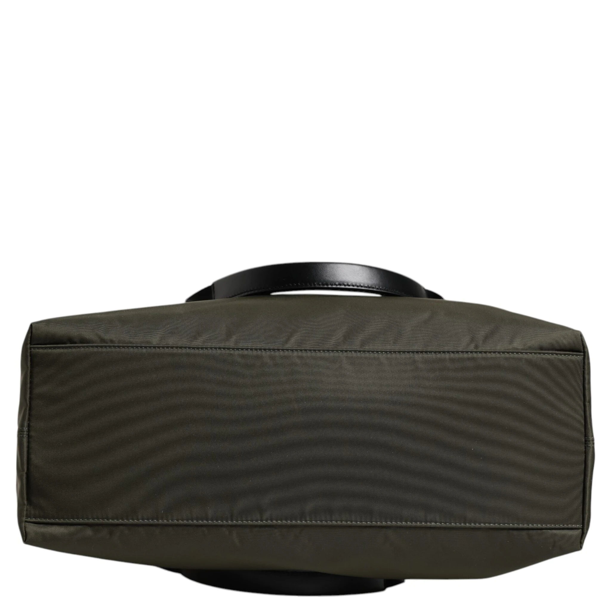 Military Green Nylon Shoulder Strap Tote Bag