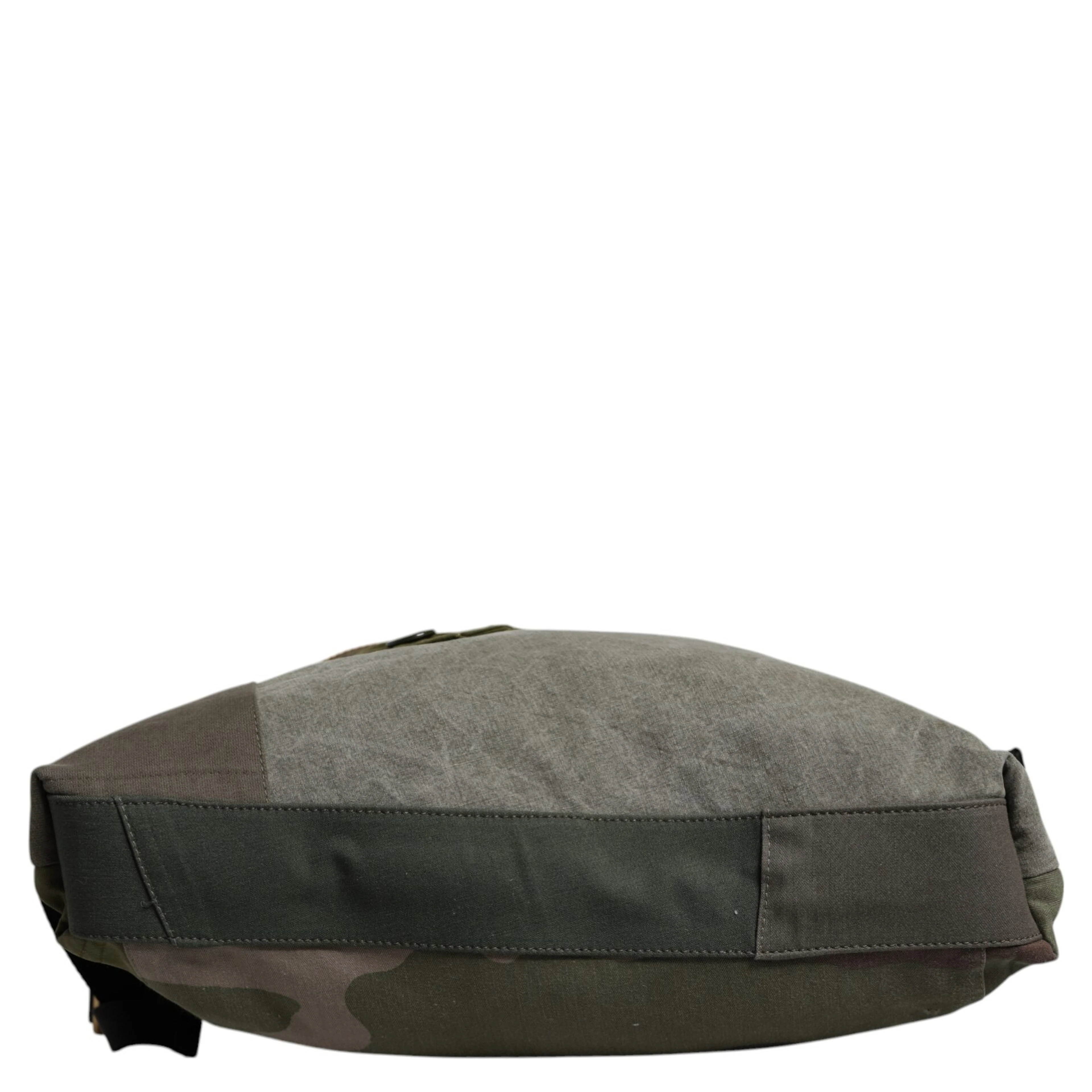 Military Green Patchwork Rucksack Backpack Bag