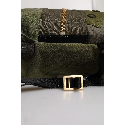 Military Green Patchwork Rucksack Backpack Bag