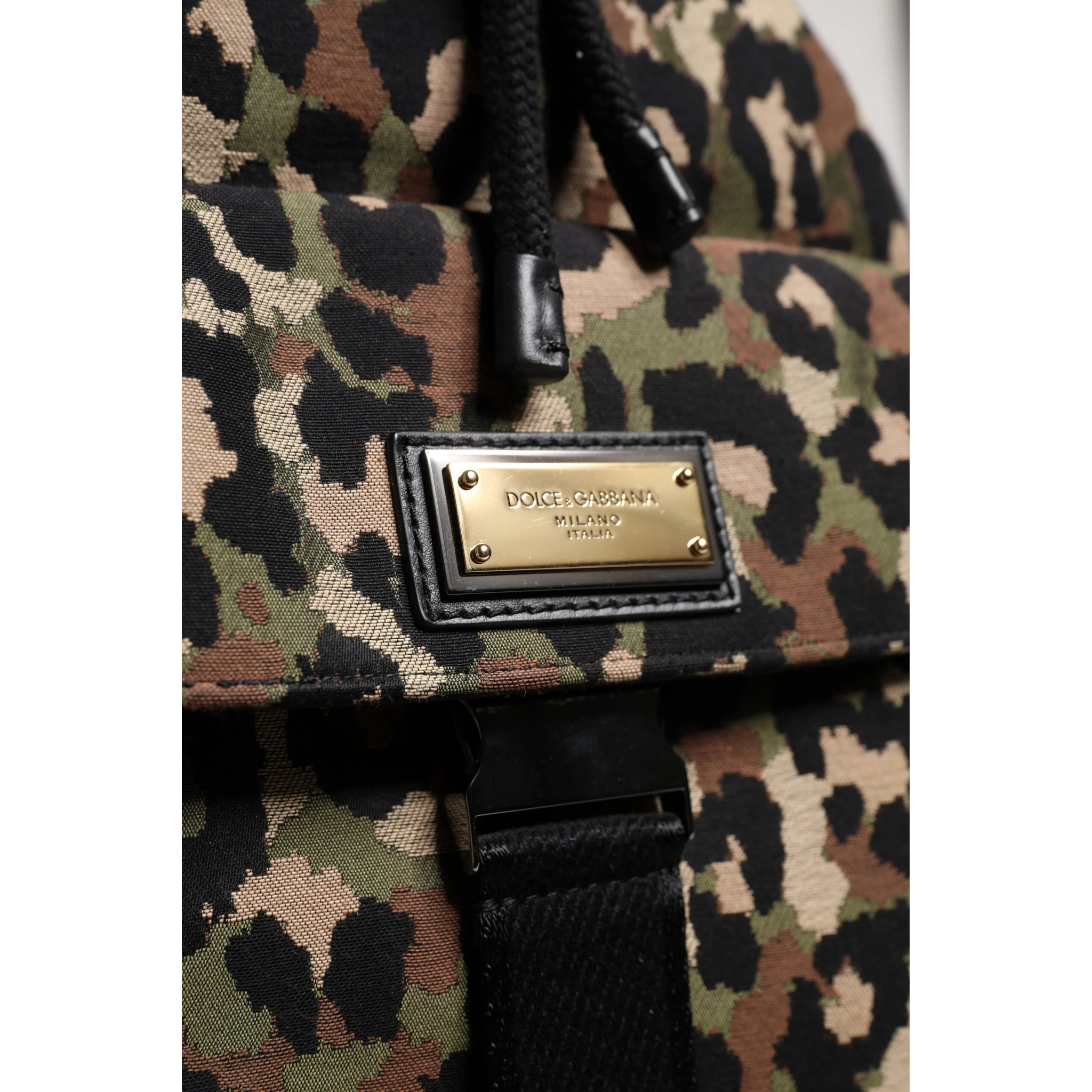 Multicolor Leopard Cotton Shoulder Bucket Bag