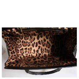 Multicolor Leather Brocade Velvet Travel Duffle Tote Bag