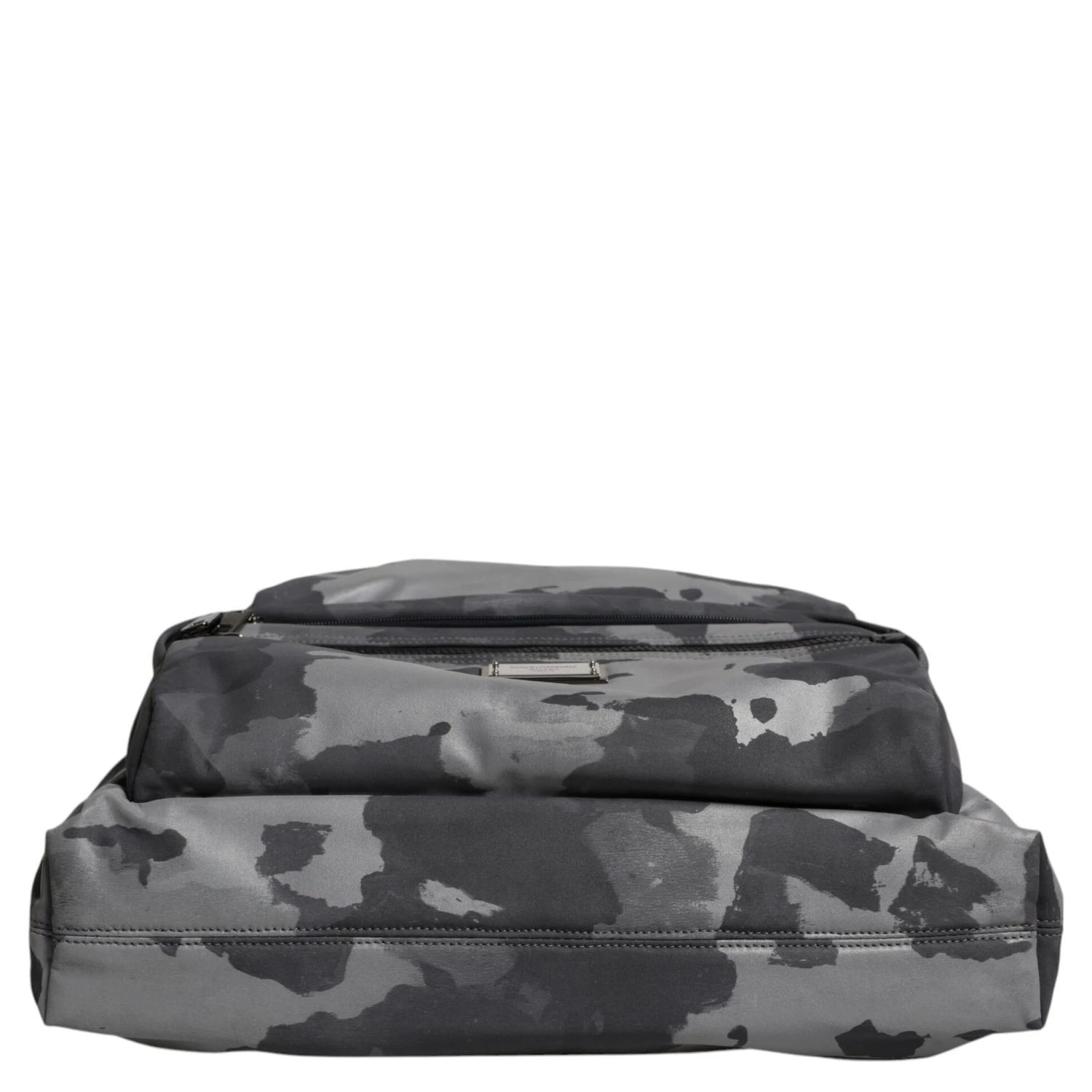 Black Camouflage Shoulder Strap Logo Plaque Bag