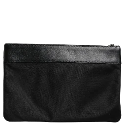 Multicolor Leopard Jacquard Print Logo Plaque Pouch Bag