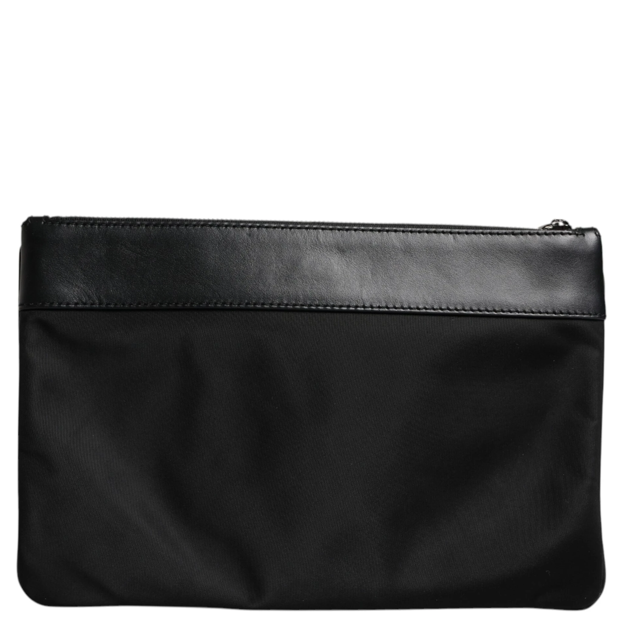 Multicolor Leopard Jacquard Print Logo Plaque Pouch Bag