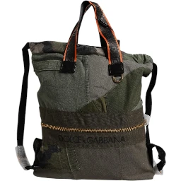 Military Green Patchwork Rucksack Backpack Bag