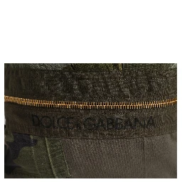 Military Green Patchwork Rucksack Backpack Bag