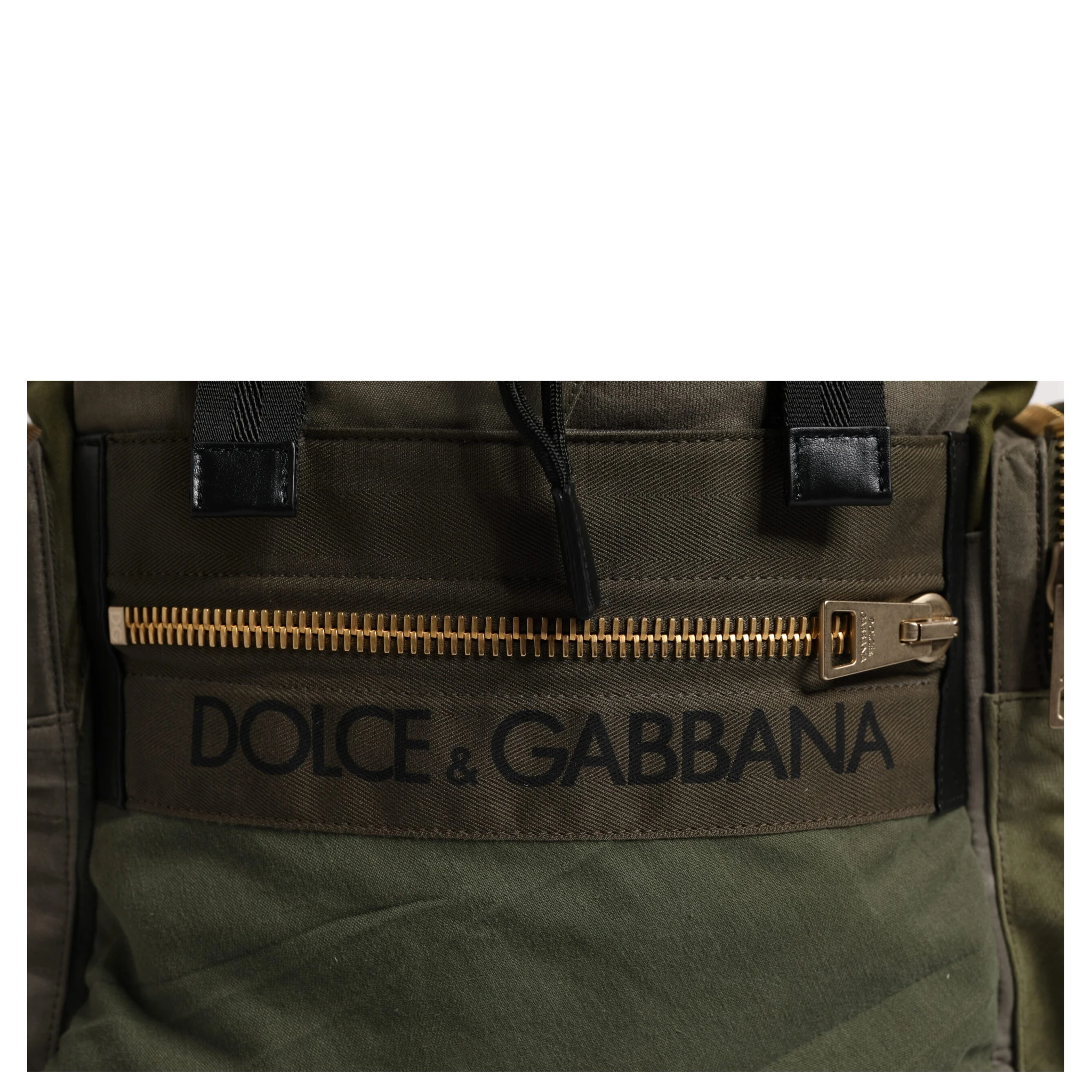 Military Green Patchwork Travel Backpack Bag