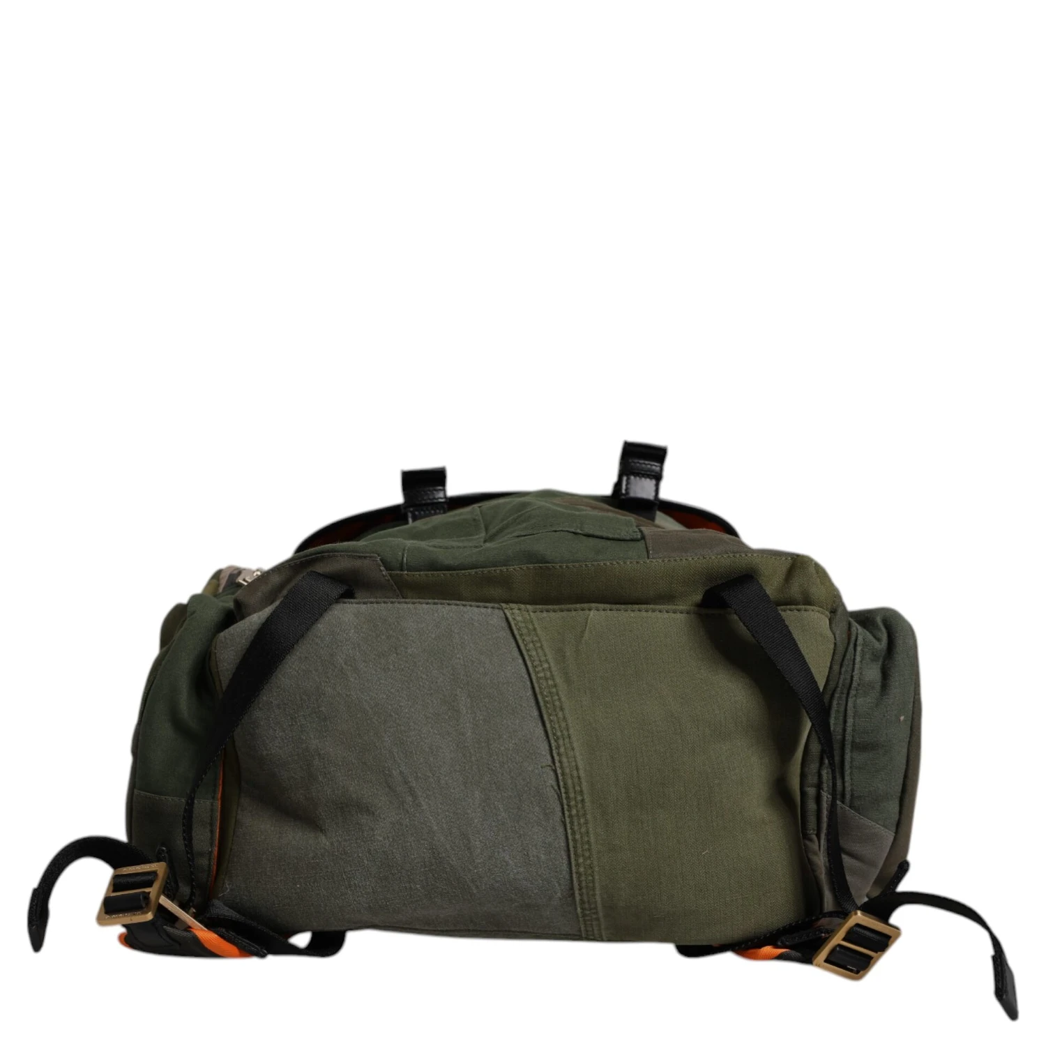 Military Green Patchwork Travel Backpack Bag
