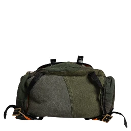 Military Green Patchwork Travel Backpack Bag