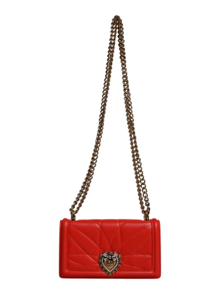 Red Quilted Devotion Crossbody Chain Phone Cover Bag alternative