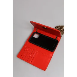 Red Quilted Devotion Crossbody Chain Phone Cover Bag