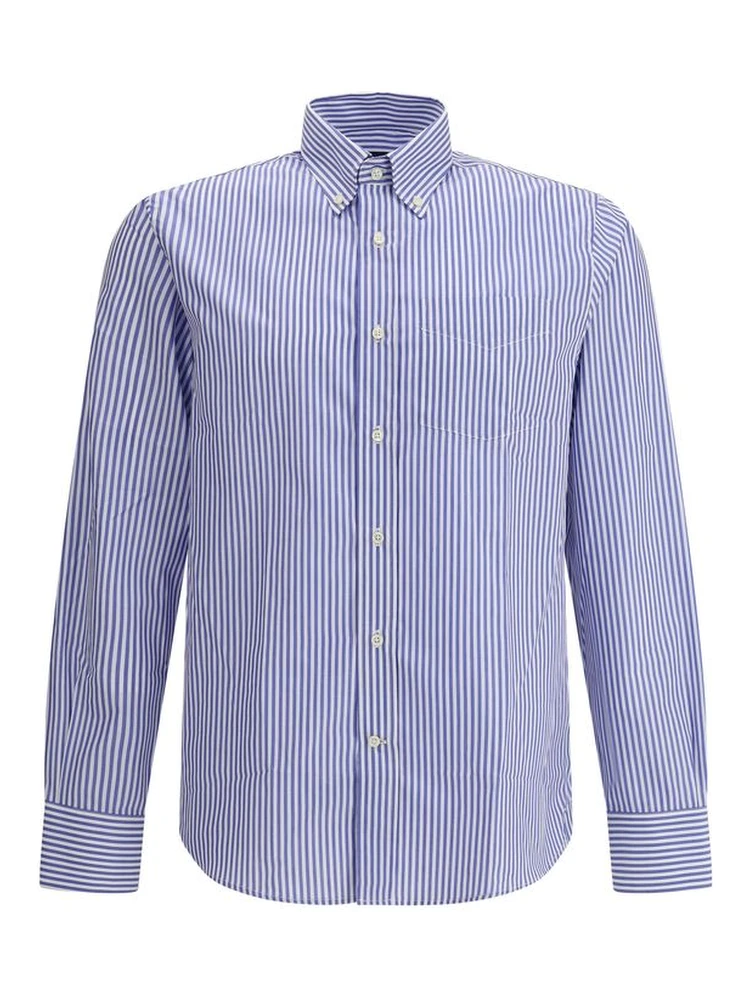 Blue Cotton Pattern Shirt