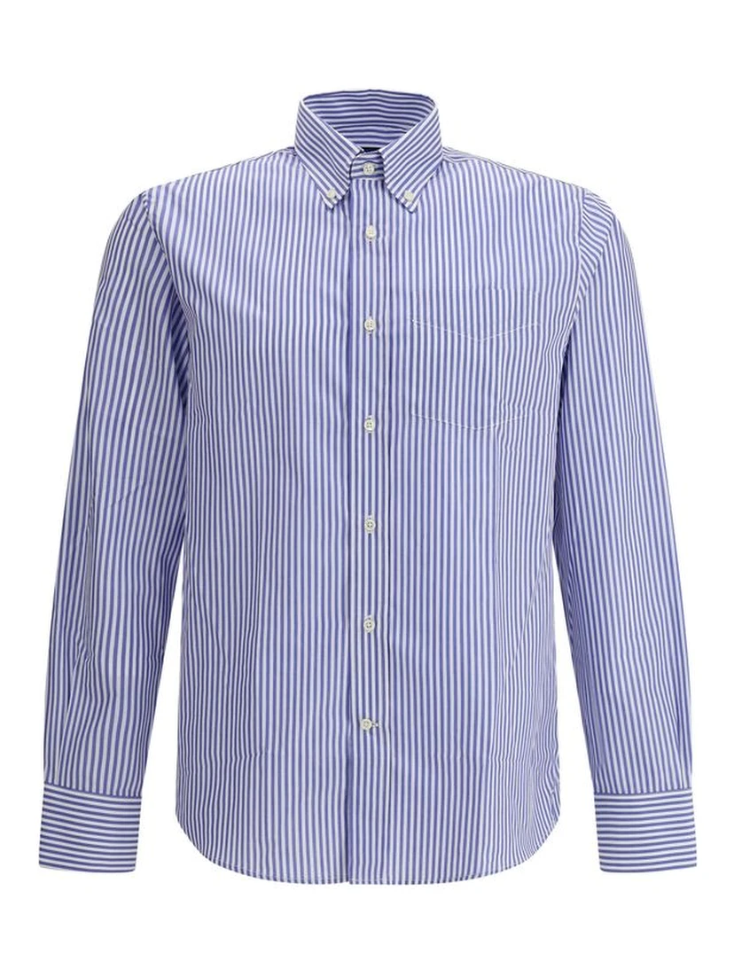 Blue Cotton Pattern Shirt