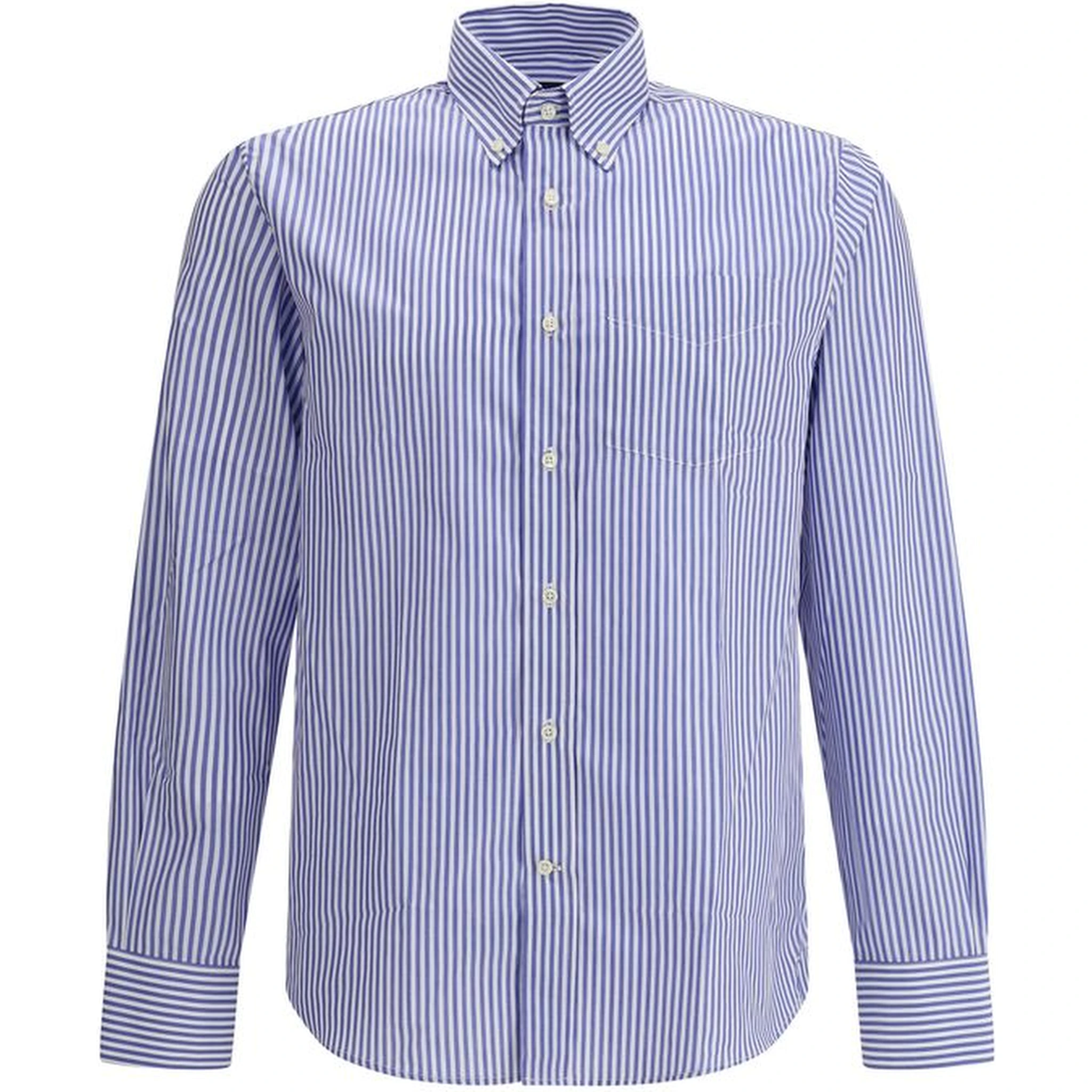 Blue Cotton Pattern Shirt
