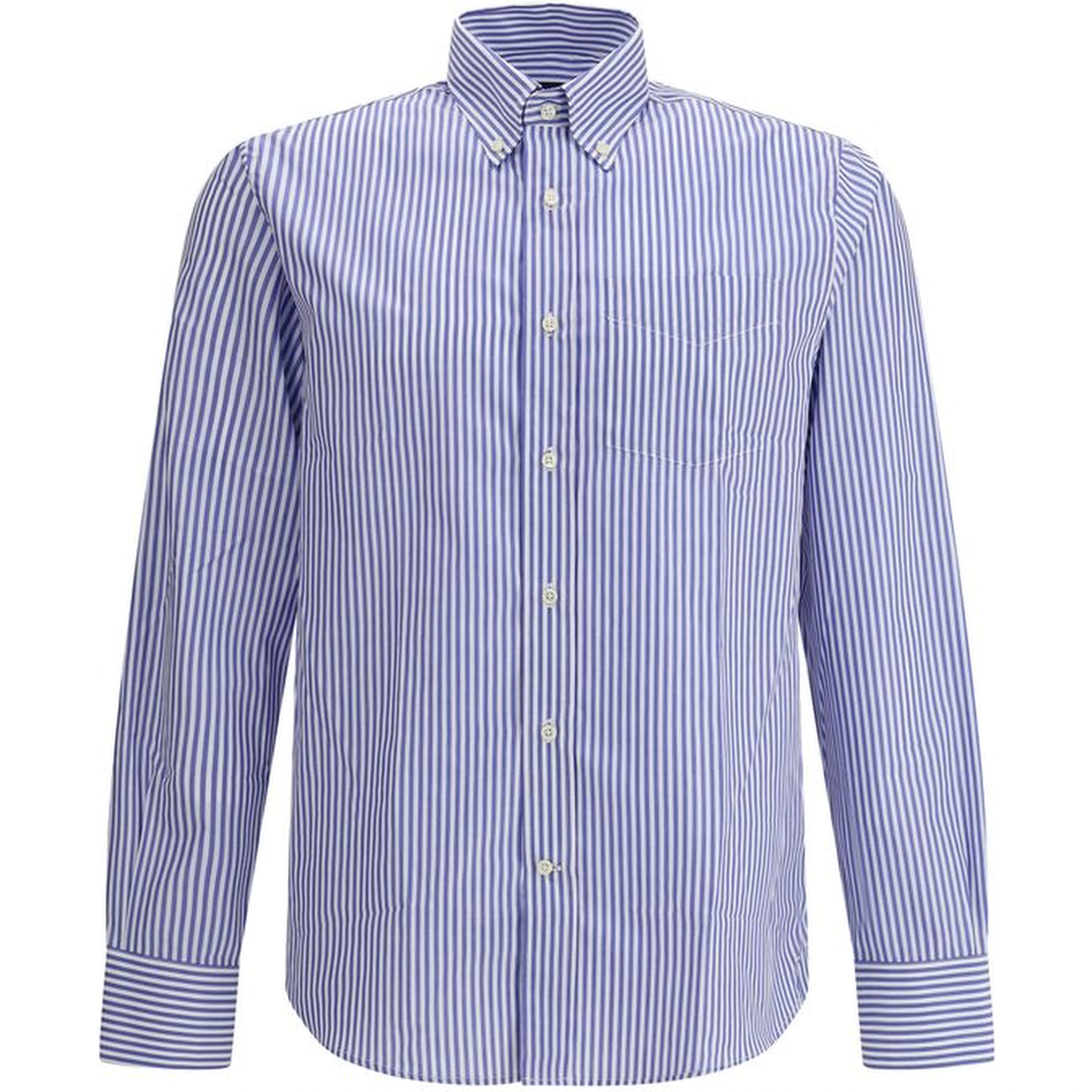 Blue Cotton Pattern Shirt