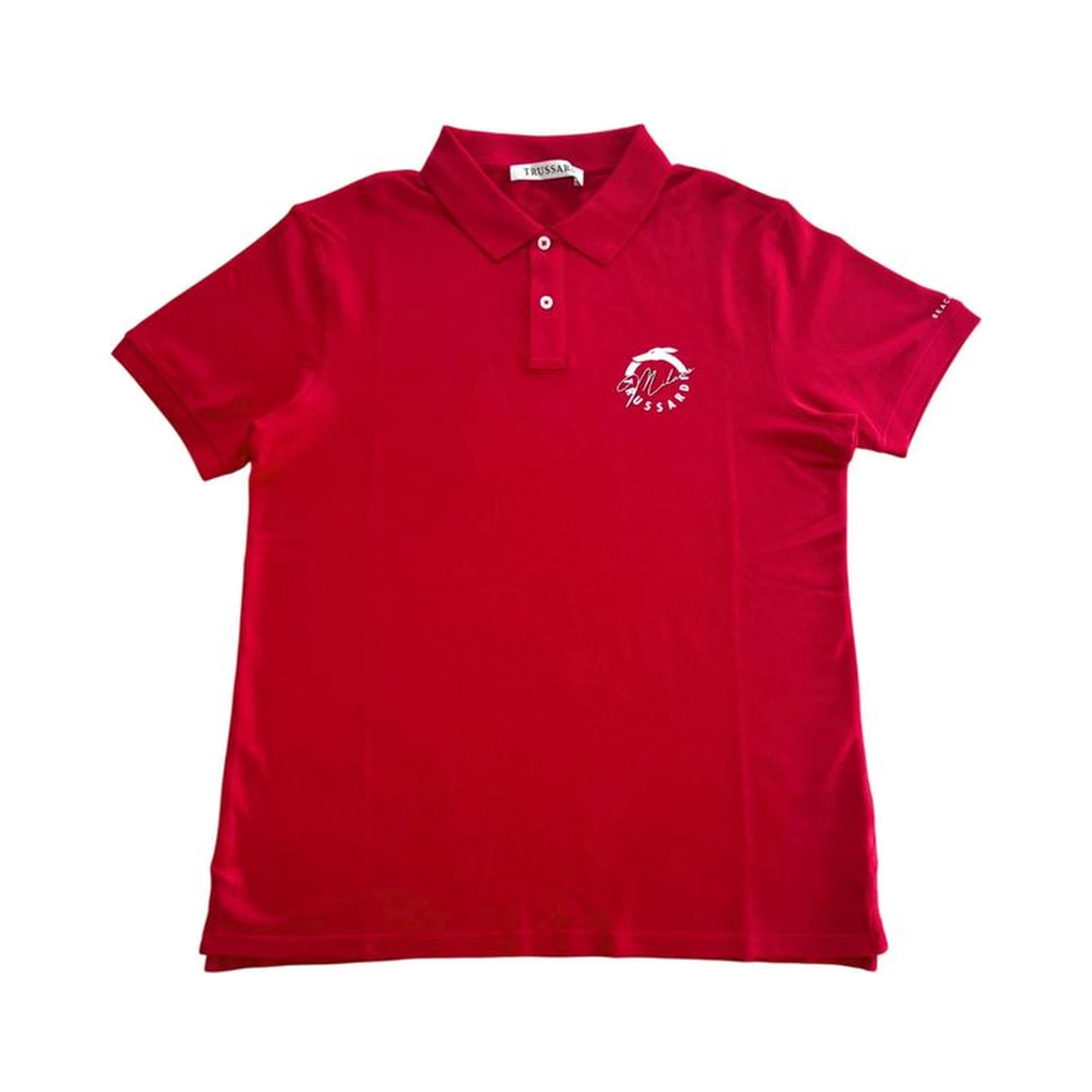 Red Cotton Polo Shirt