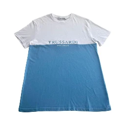 Light Blue Polyester T-Shirt