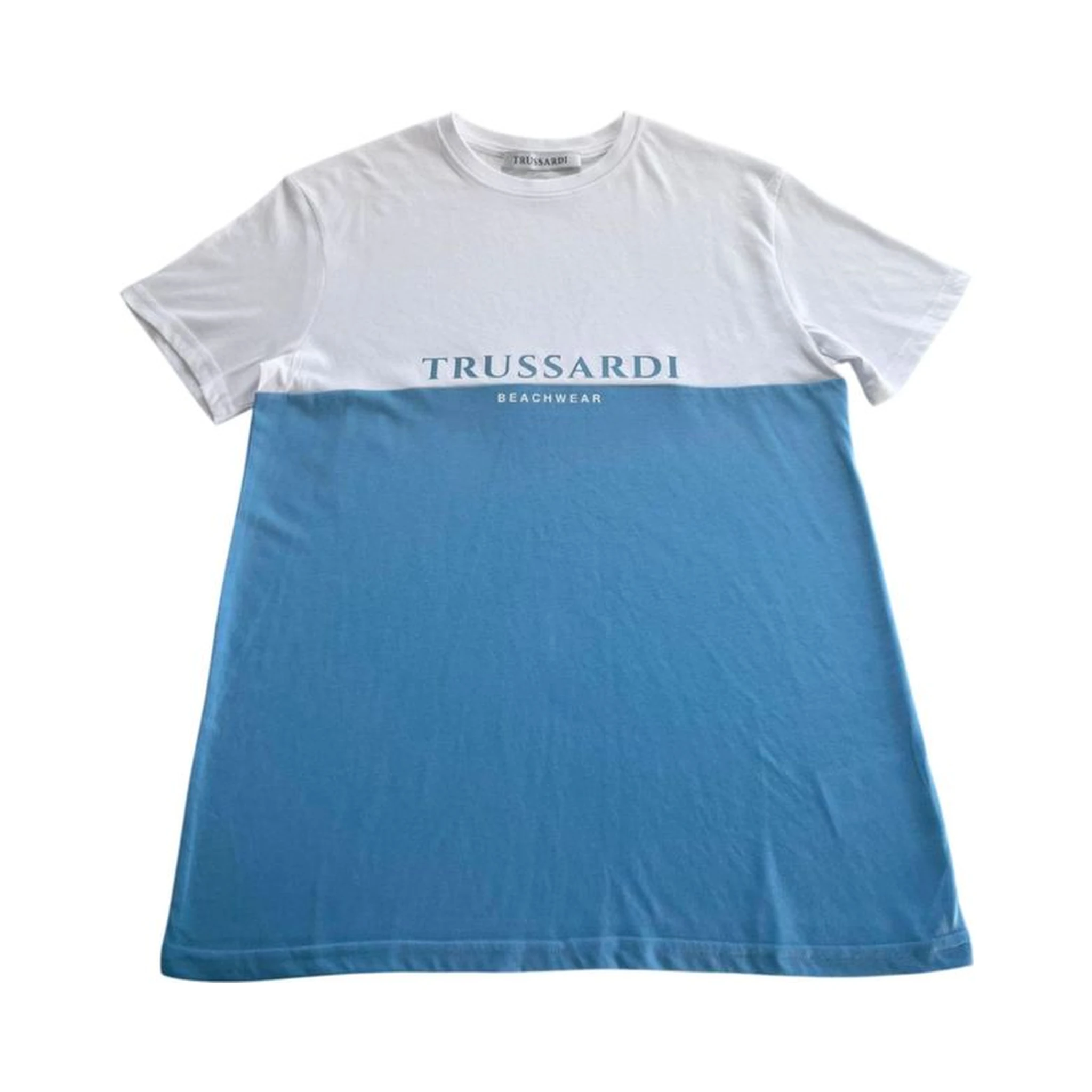 Light Blue Polyester T-Shirt