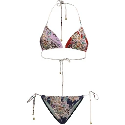 Multicolor Lycra Bikini