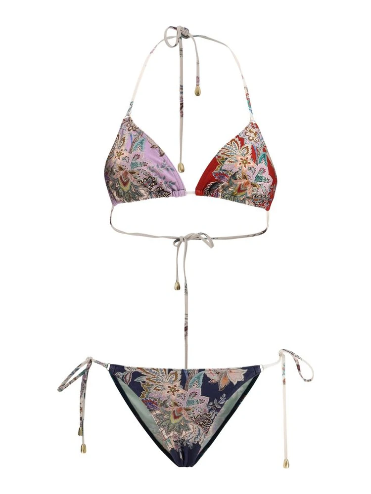 Multicolor Lycra Bikini