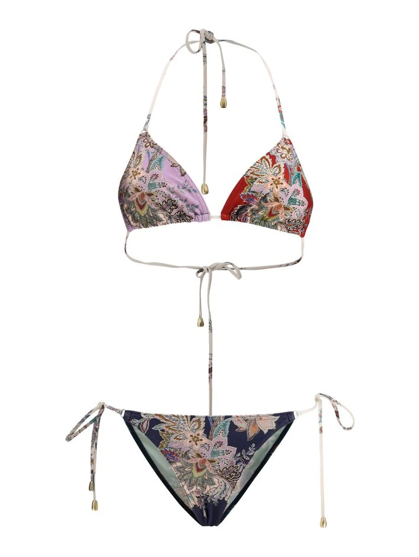 Multicolor Lycra Bikini