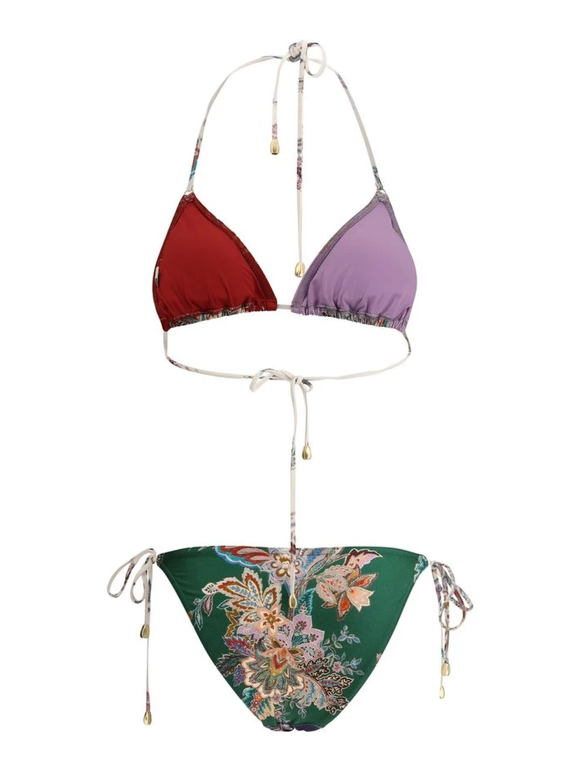 Multicolor Lycra Bikini