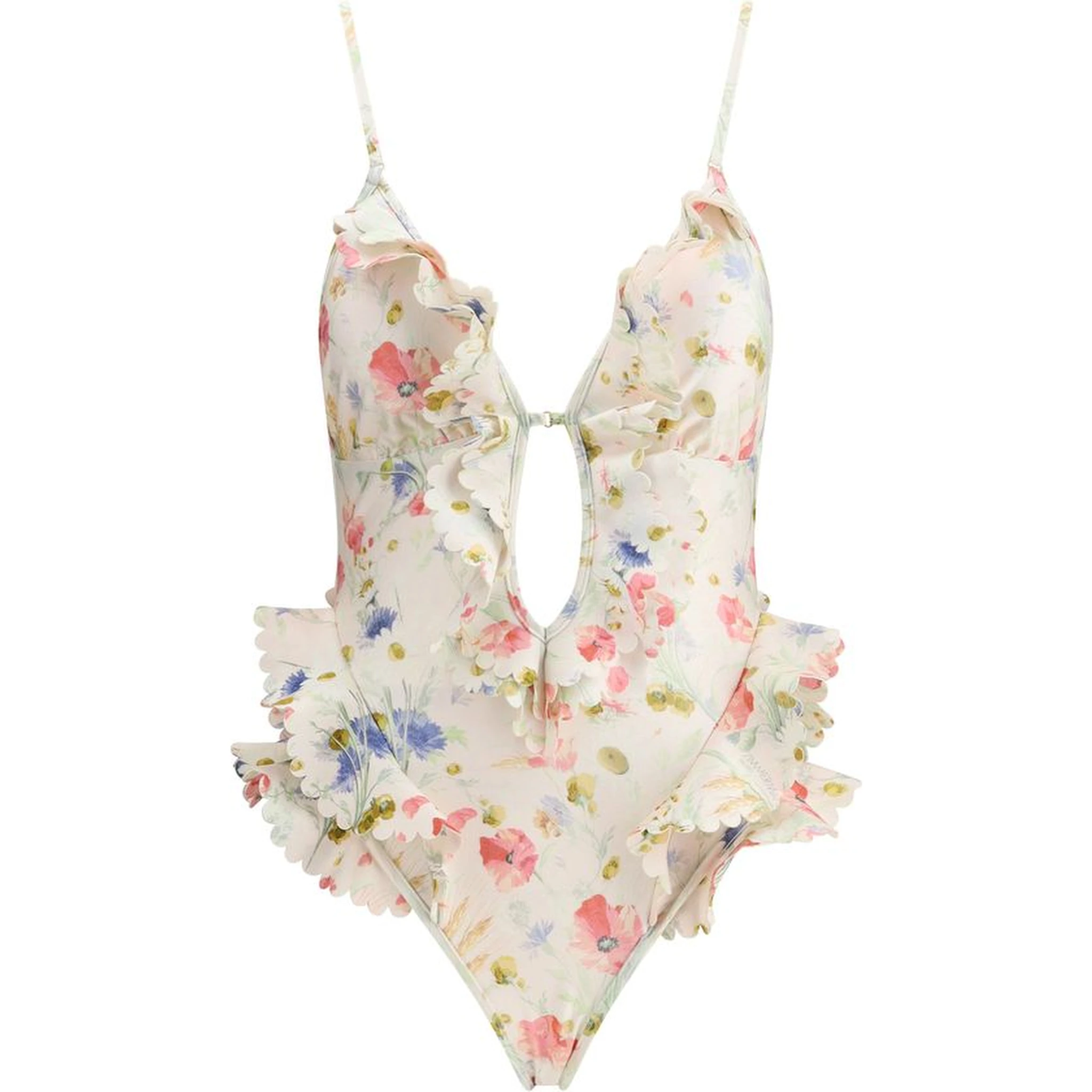 Multicolor Lycra One-Piece Swimsuit