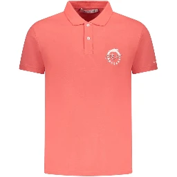 Pink Cotton Polo Shirt