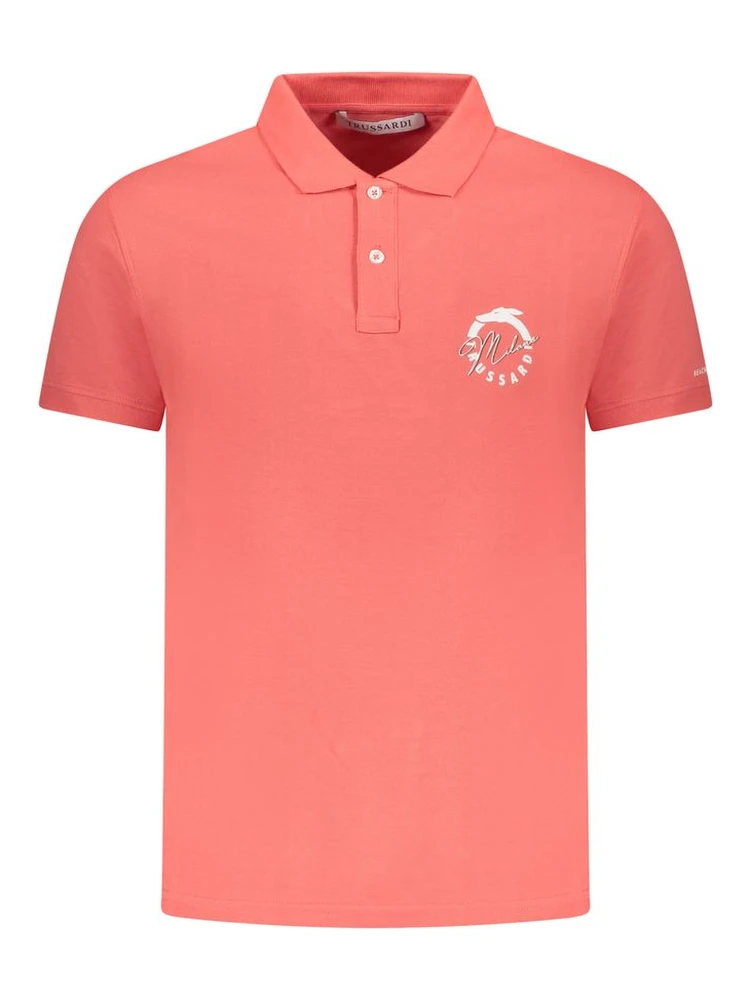 Pink Cotton Polo Shirt