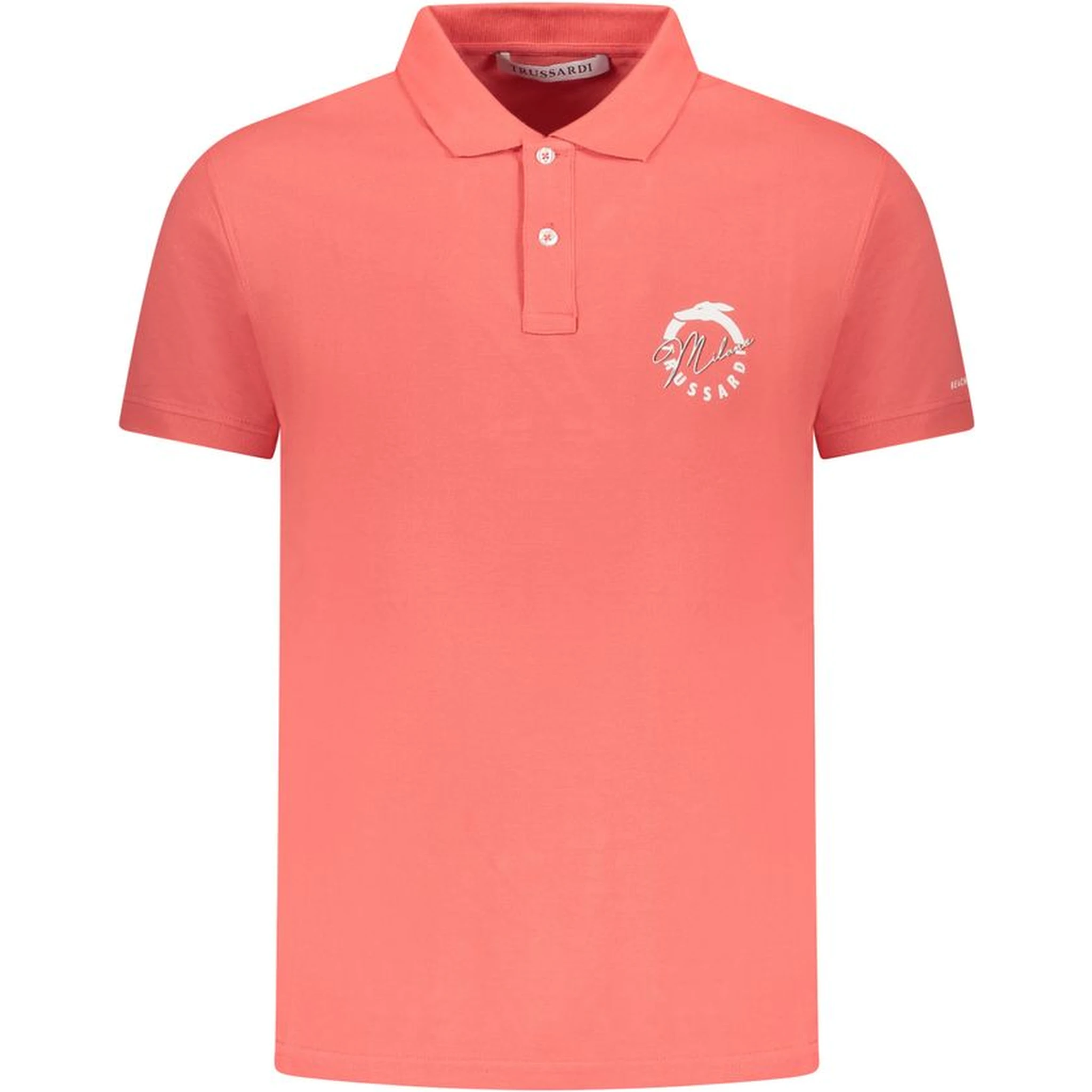 Pink Cotton Polo Shirt