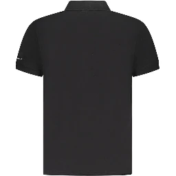 Black Cotton Polo Shirt