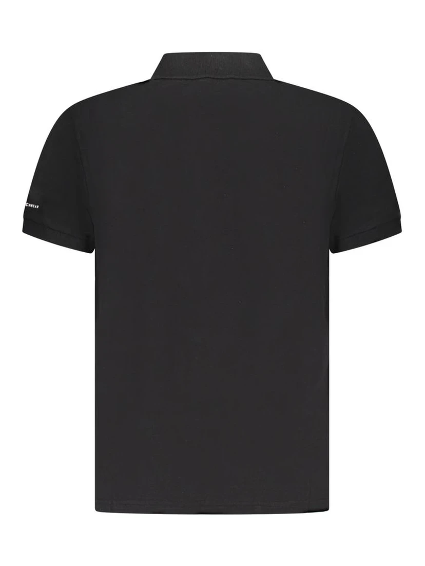 Black Cotton Polo Shirt