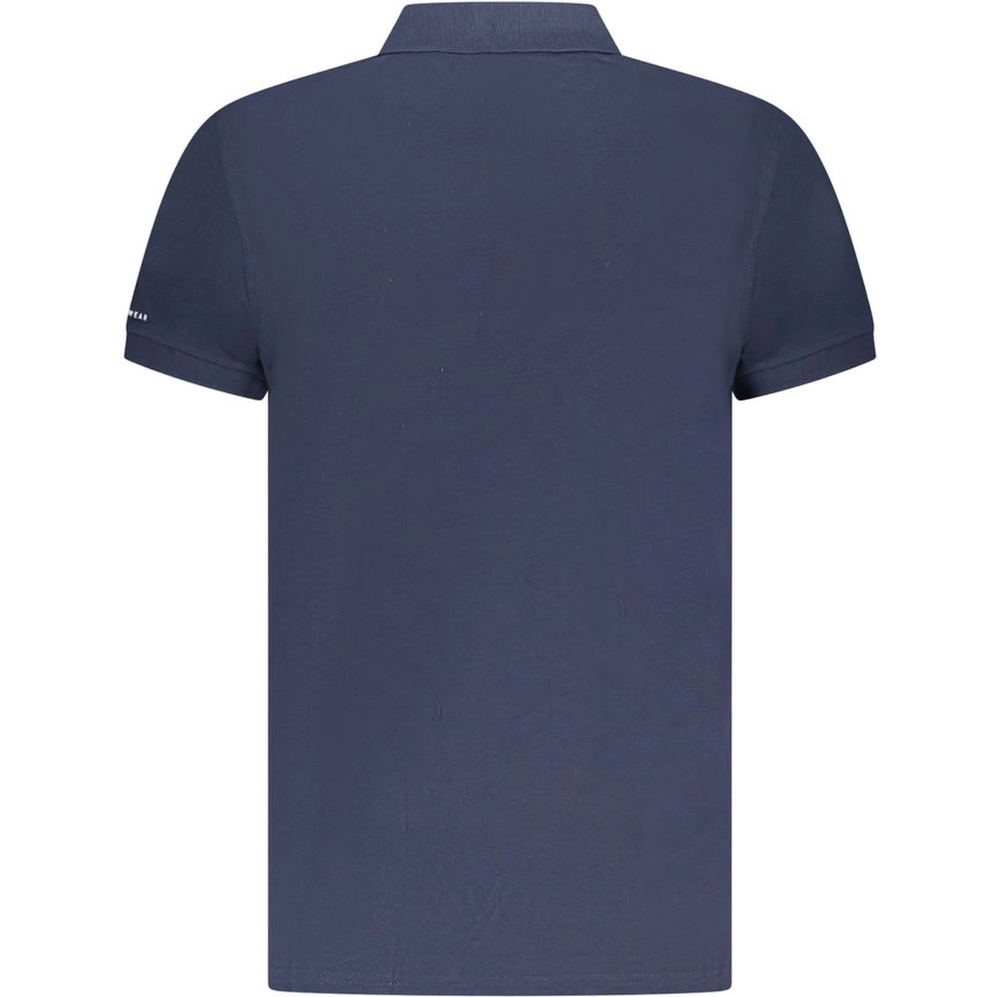 Blue Cotton Polo Shirt