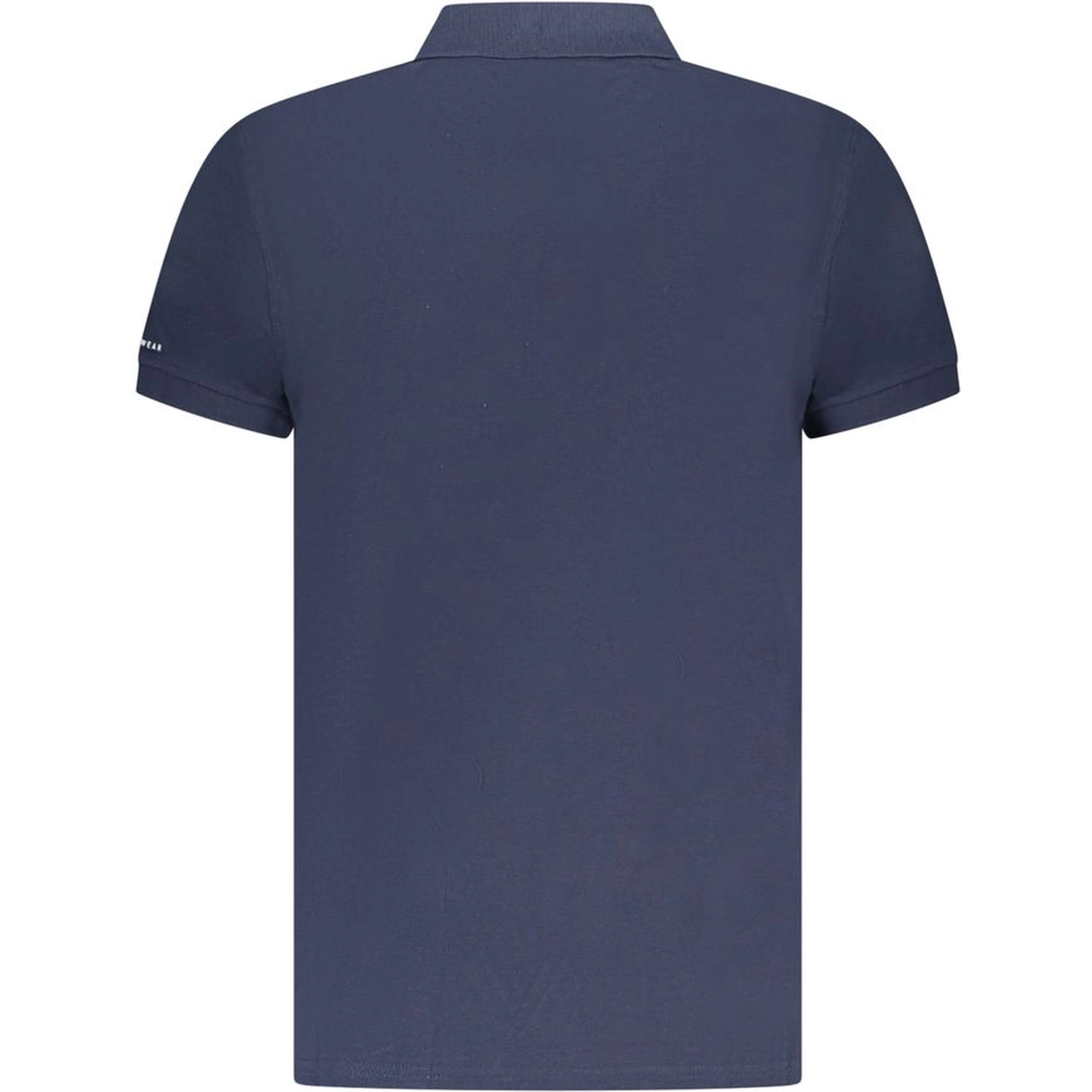Blue Cotton Polo Shirt