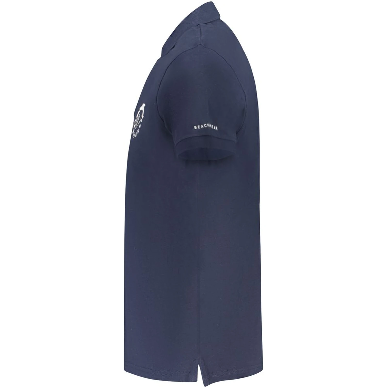 Blue Cotton Polo Shirt