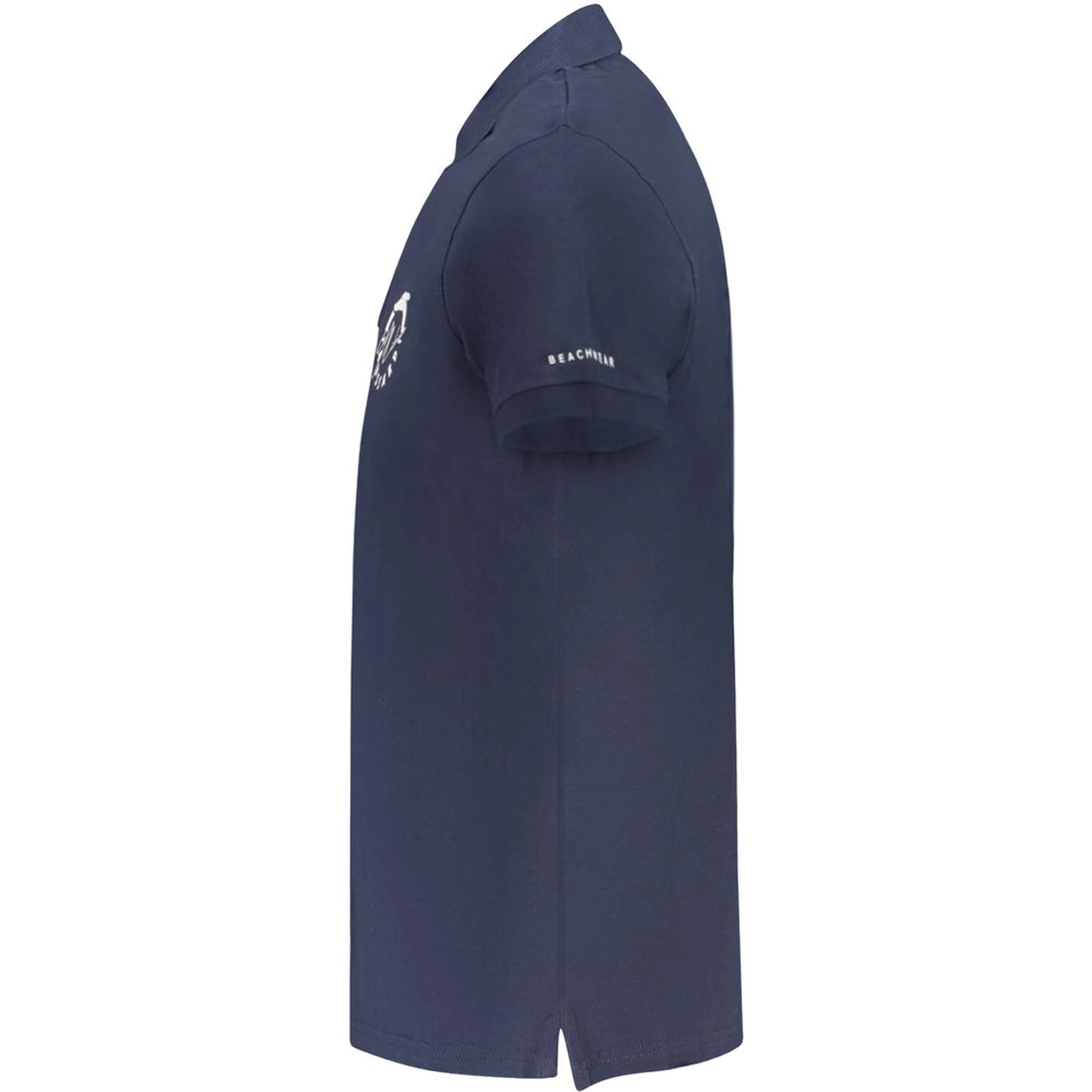 Blue Cotton Polo Shirt
