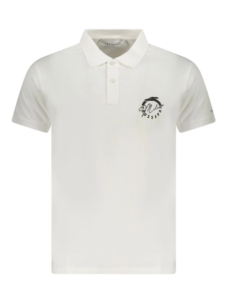 White Cotton Polo Shirt