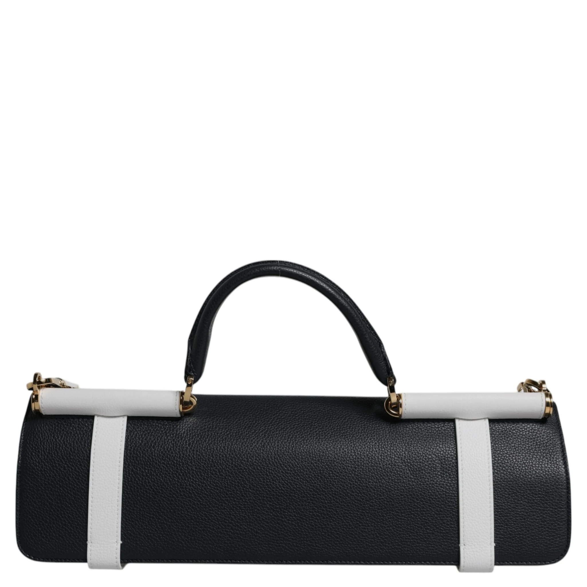 Blue White Calfskin Leather Crossbody Shoulder Bag