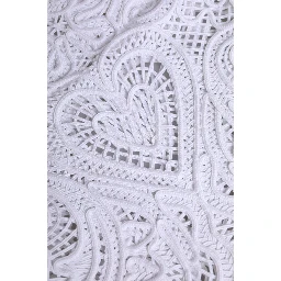 White Cordonetto Lace Beatrice Tote Shopping Bag