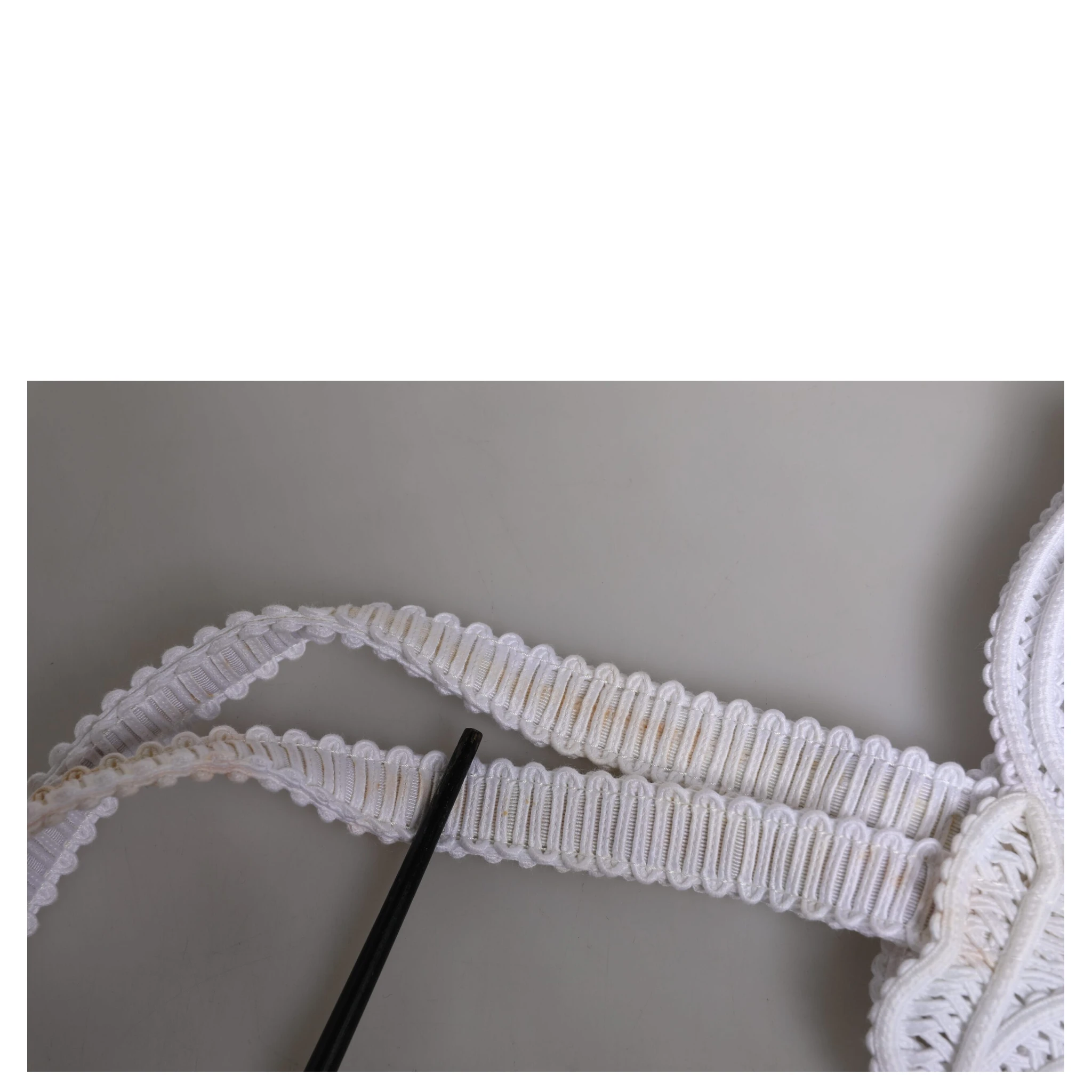 White Cordonetto Lace Beatrice Tote Shopping Bag