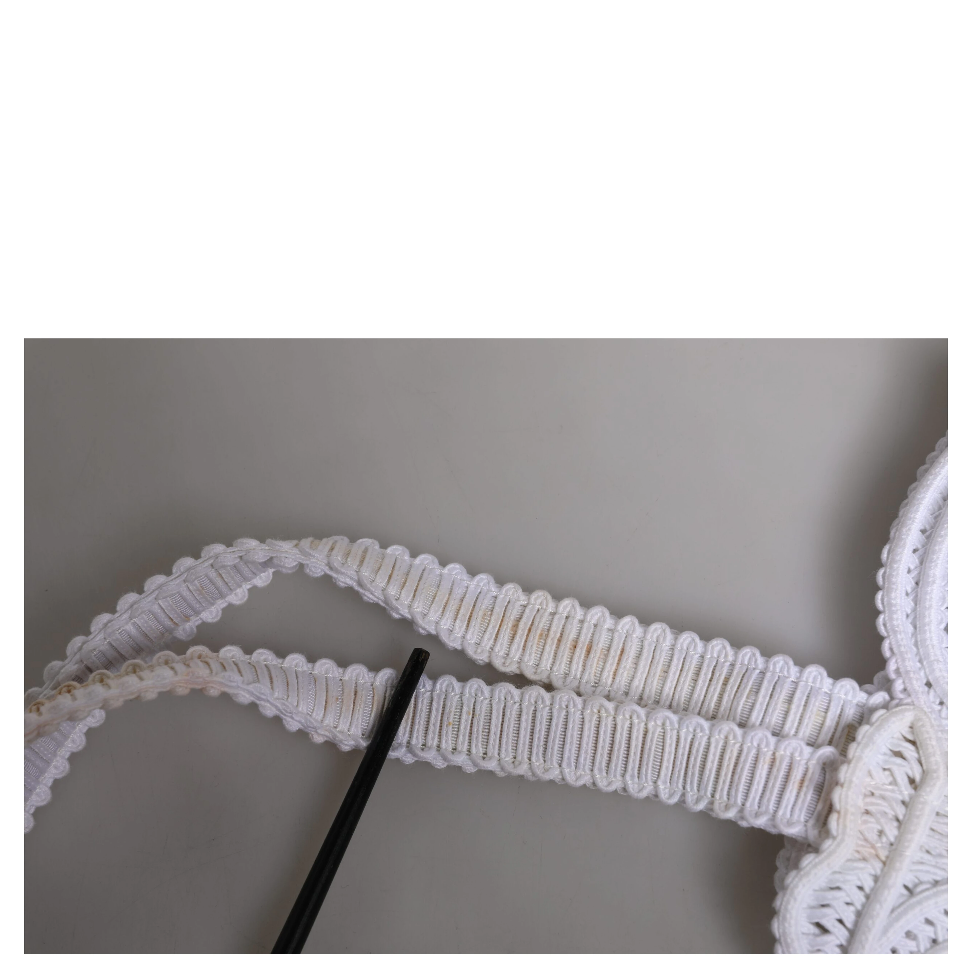 White Cordonetto Lace Beatrice Tote Shopping Bag