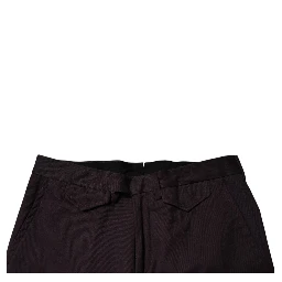 Brown Pure Cotton Slim Fit Men Dress Pants