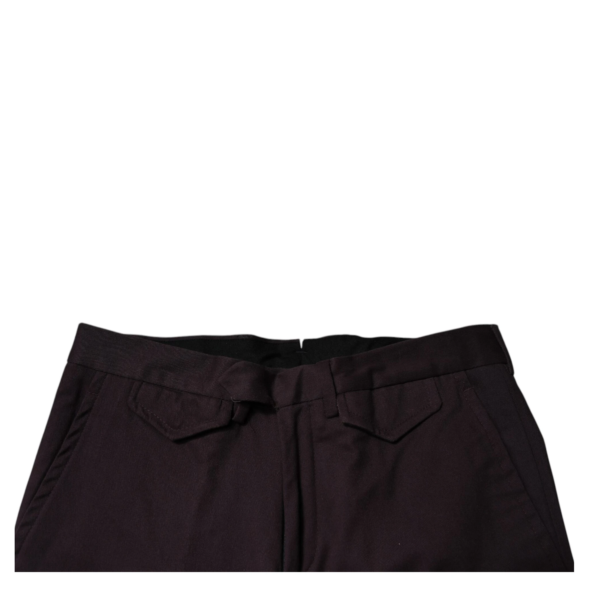 Brown Pure Cotton Slim Fit Men Dress Pants