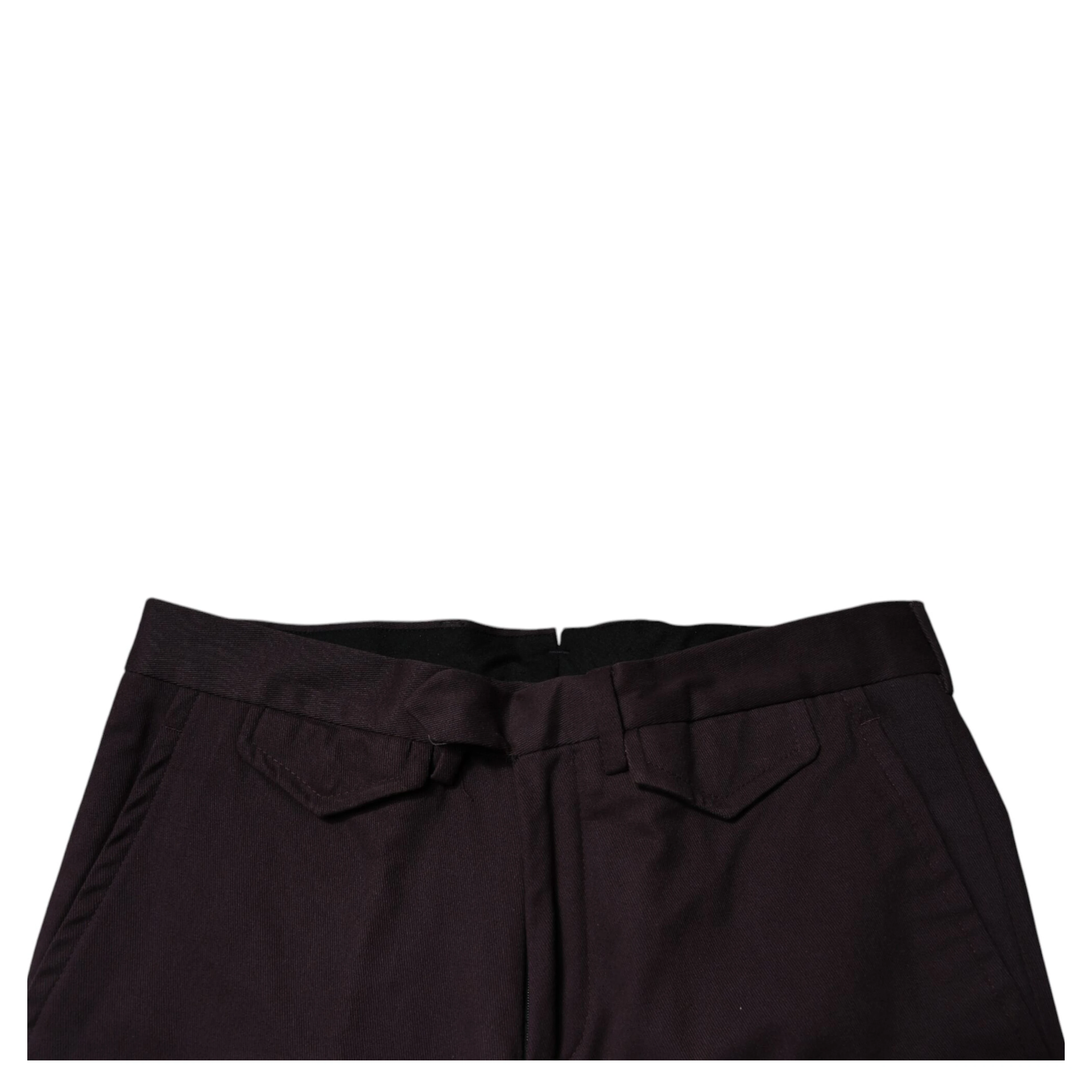 Brown Pure Cotton Slim Fit Men Dress Pants